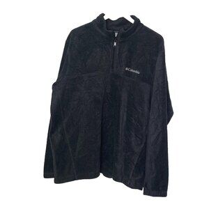 Columbia Men’s Fleece Jacket dark gray long sleeve comfort cozy Size XXL